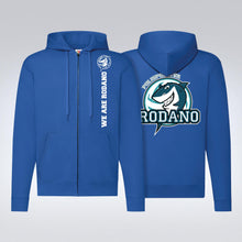 Carica l'immagine nel visualizzatore di Gallery, Felpa con Zip lunga e cappuccio Polisportiva Rodano