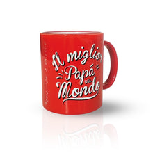 Carica l'immagine nel visualizzatore di Gallery, FESTA DEL PAPÀ - Tazza modello "SUPER PAPÀ" - personalizzabile con nome - Gidesign