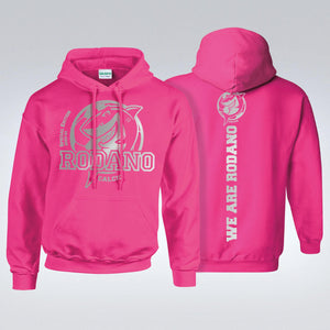 Felpa Rodano Calcio con cappuccio - PINK SPECIAL EDITION 23/24 in lamina argento