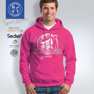 Felpa Rodano Calcio con cappuccio - PINK SPECIAL EDITION 23/24 in lamina argento