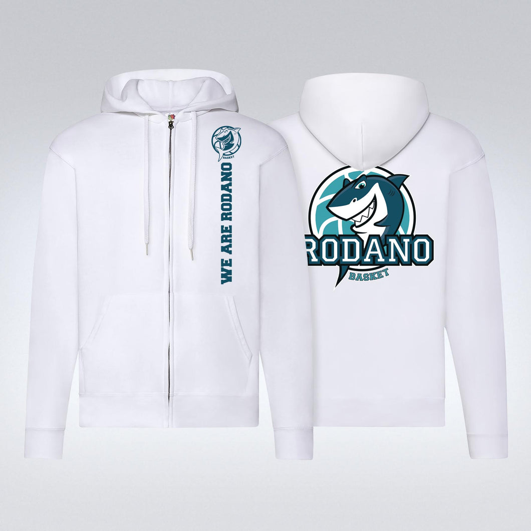 Felpa con Zip lunga e cappuccio Rodano Basket