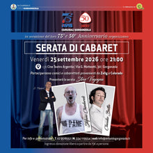 Carica l'immagine nel visualizzatore di Gallery, Spettacolo "SERATA DI CABARET" - [Venerdi 25 settembre 2026]

