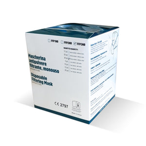 Mascherina filtrante FFP3 NR Senza valvola - Certificate CE 2797 - [Solo box da 30pz] - Gidesign