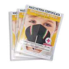 Carica l&#39;immagine nel visualizzatore di Gallery, Mascherina facciale CERTIFICATA lavabile e riutilizzabile per Bambini di Tipo II - Dispositivo medico - Gidesign
