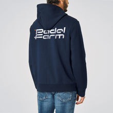 Carica l&#39;immagine nel visualizzatore di Gallery, Felpa con zip, cappuccio e tasca premium Padel Farm
