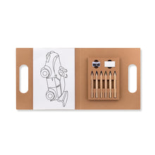 Carica l&#39;immagine nel visualizzatore di Gallery, Isit - Set da disegno con matite e disegni da colorare, gomma e temperino. - Gidesign
