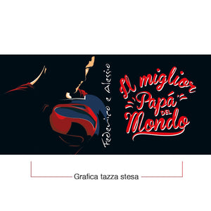 FESTA DEL PAPÀ - Tazza modello "SUPERMAN PAPA" - personalizzabile con nome - Gidesign