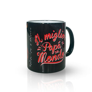 FESTA DEL PAPÀ - Tazza modello "SUPERMAN PAPA" - personalizzabile con nome - Gidesign