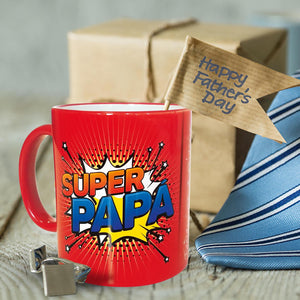 FESTA DEL PAPÀ - Tazza modello "SUPER PAPÀ" - personalizzabile con nome - Gidesign